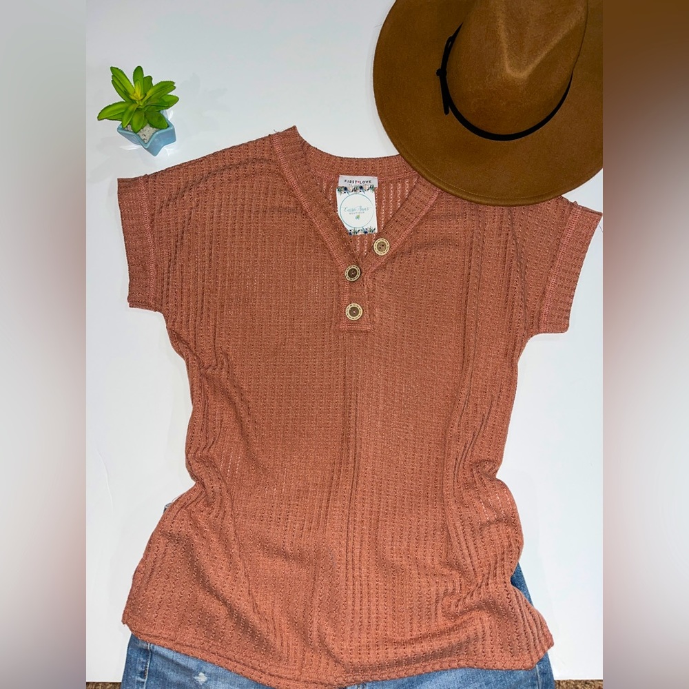 Short Sleeve Knitted Top